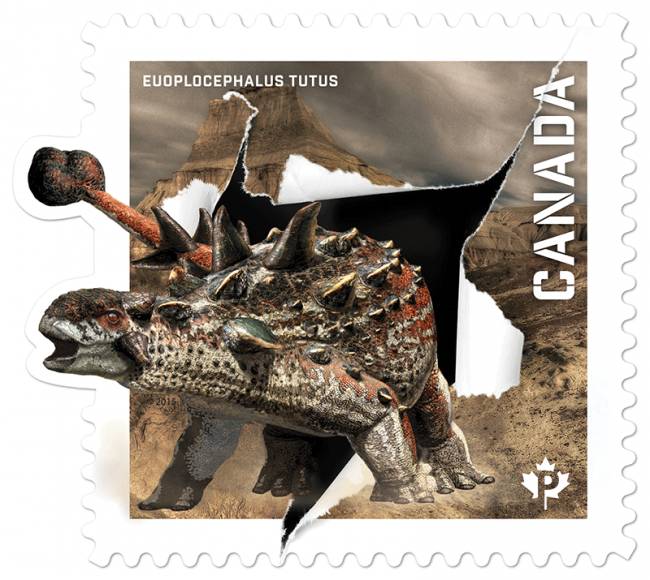 марки с динозаврами