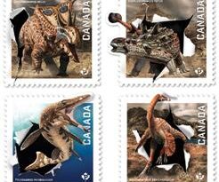 марки с динозаврами